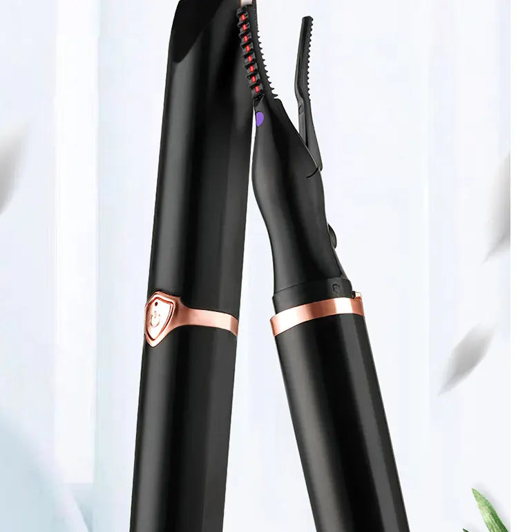 Rechargeable 360 Rotating Portable Eyelash Curler Makeup Tools Maroon Asteria