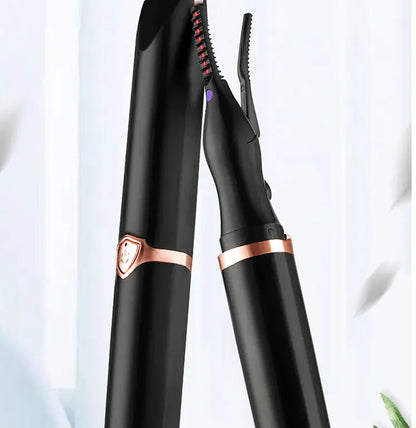 Rechargeable 360 Rotating Portable Eyelash Curler Makeup Tools Maroon Asteria