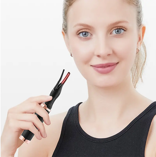 Rechargeable 360 Rotating Portable Eyelash Curler Makeup Tools Maroon Asteria